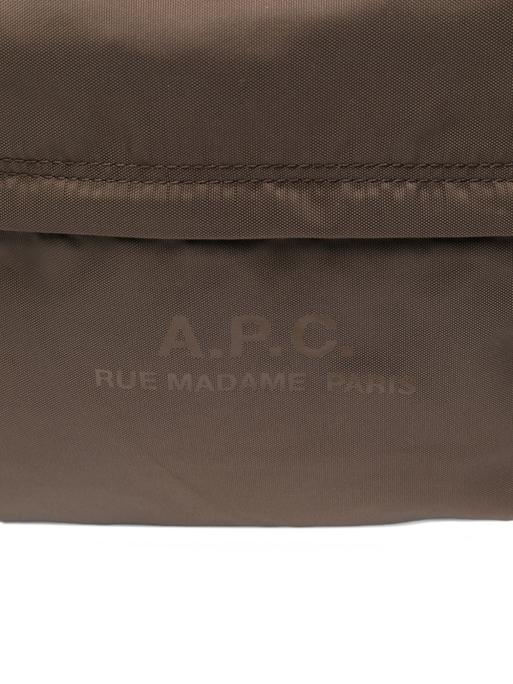 Zaino con zip in marrone A.P.C. - uomo 
