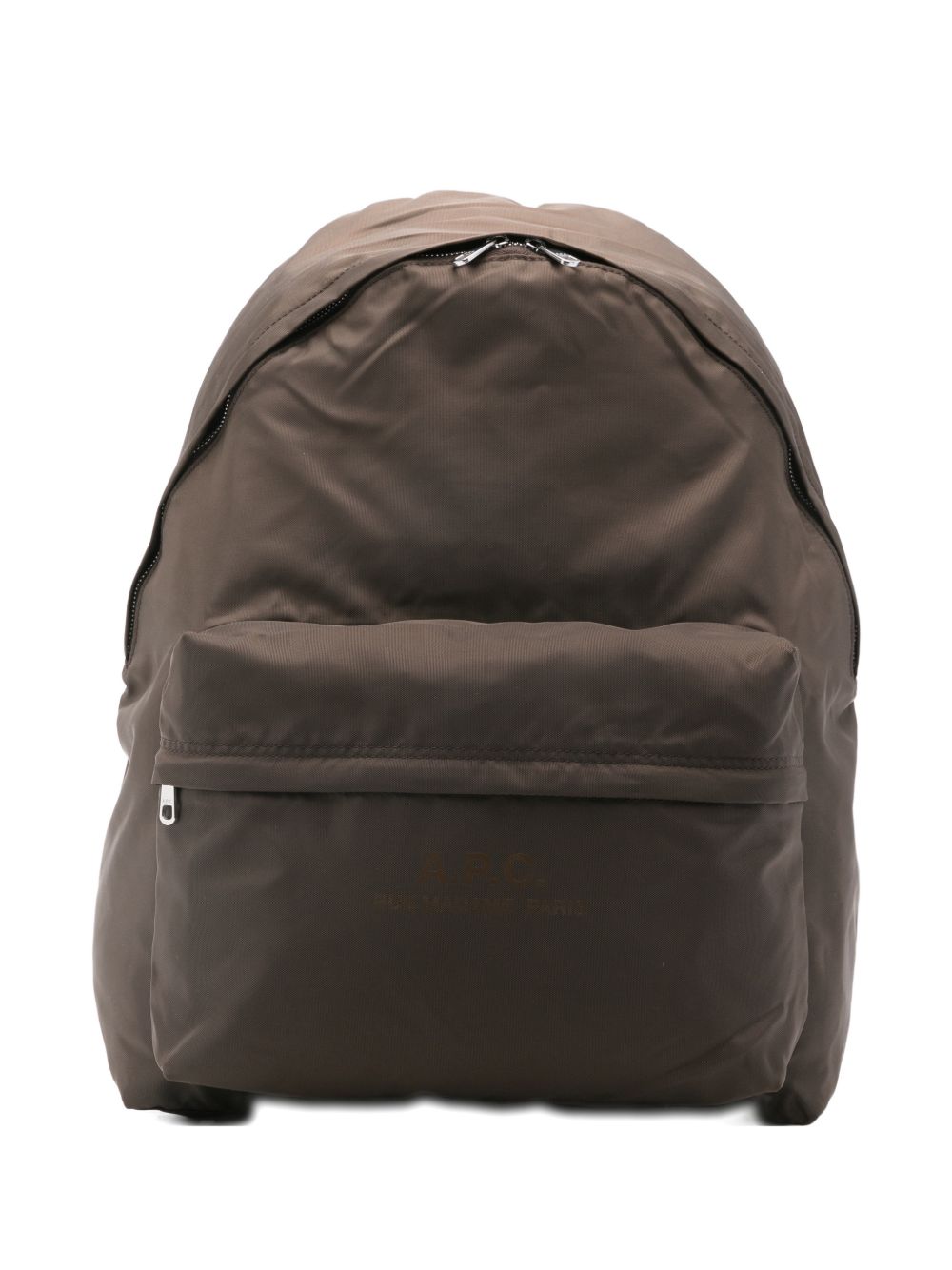 Zaino con zip in marrone A.P.C. - uomo 