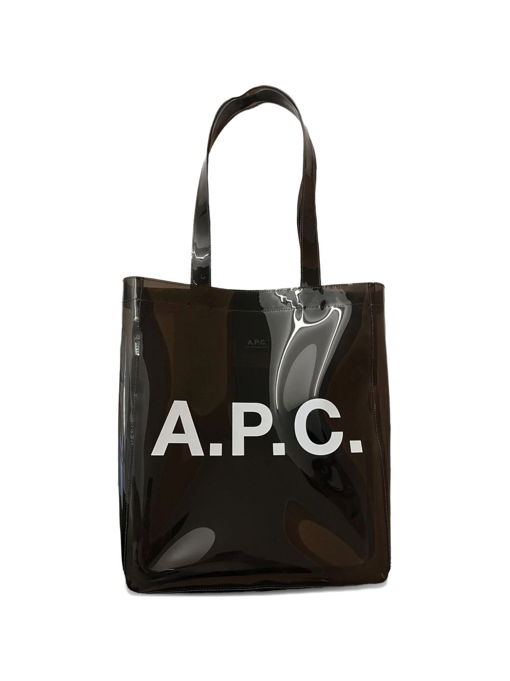 Borsa tote con logo in marrone A.P.C. - donna 