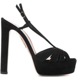 Sandali a tacco alto aimée in nero Aquazzura - donna 