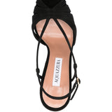 Sandali a tacco alto aimée in nero Aquazzura - donna 