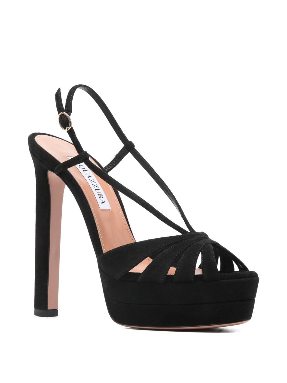 Sandali a tacco alto aimée in nero Aquazzura - donna 