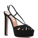 Sandali a tacco alto aimée in nero Aquazzura - donna 