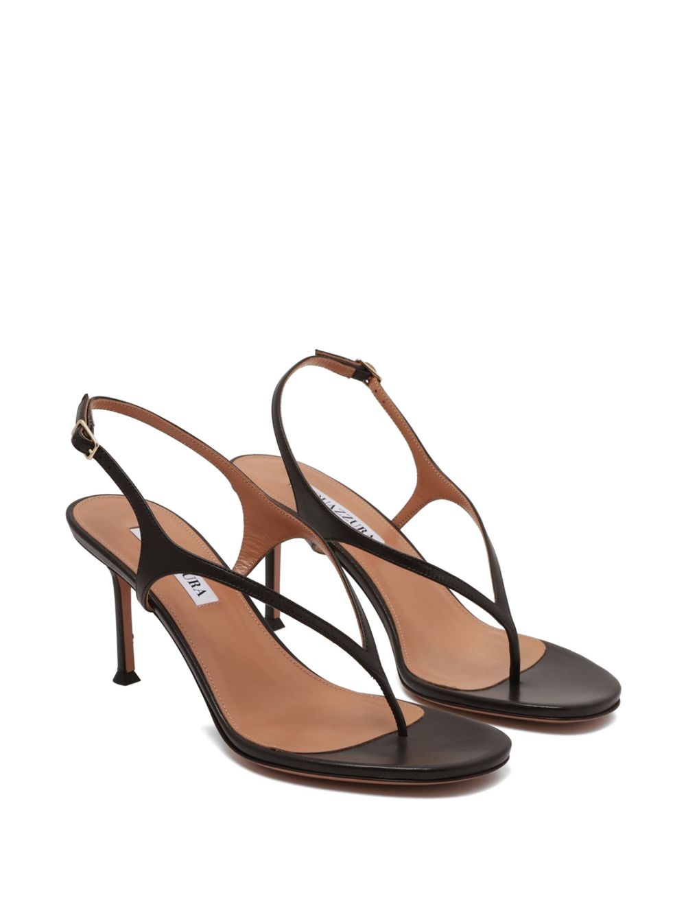 Sandali bikini thong in marrone Aquazzura - donna 