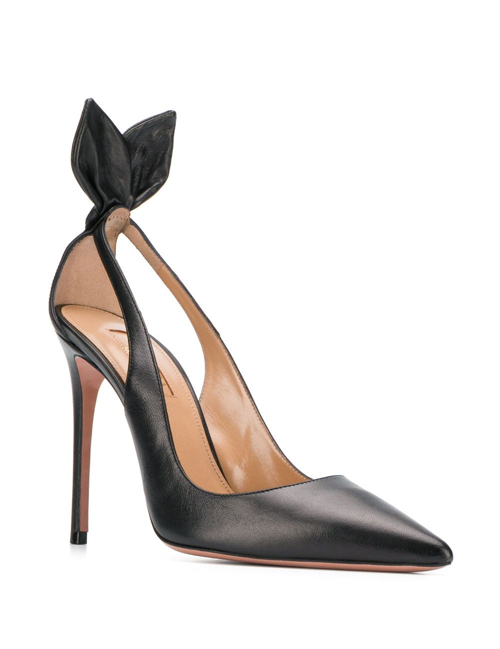 Décolleté con tacco alto deneuve in nero Aquazzura - donna 