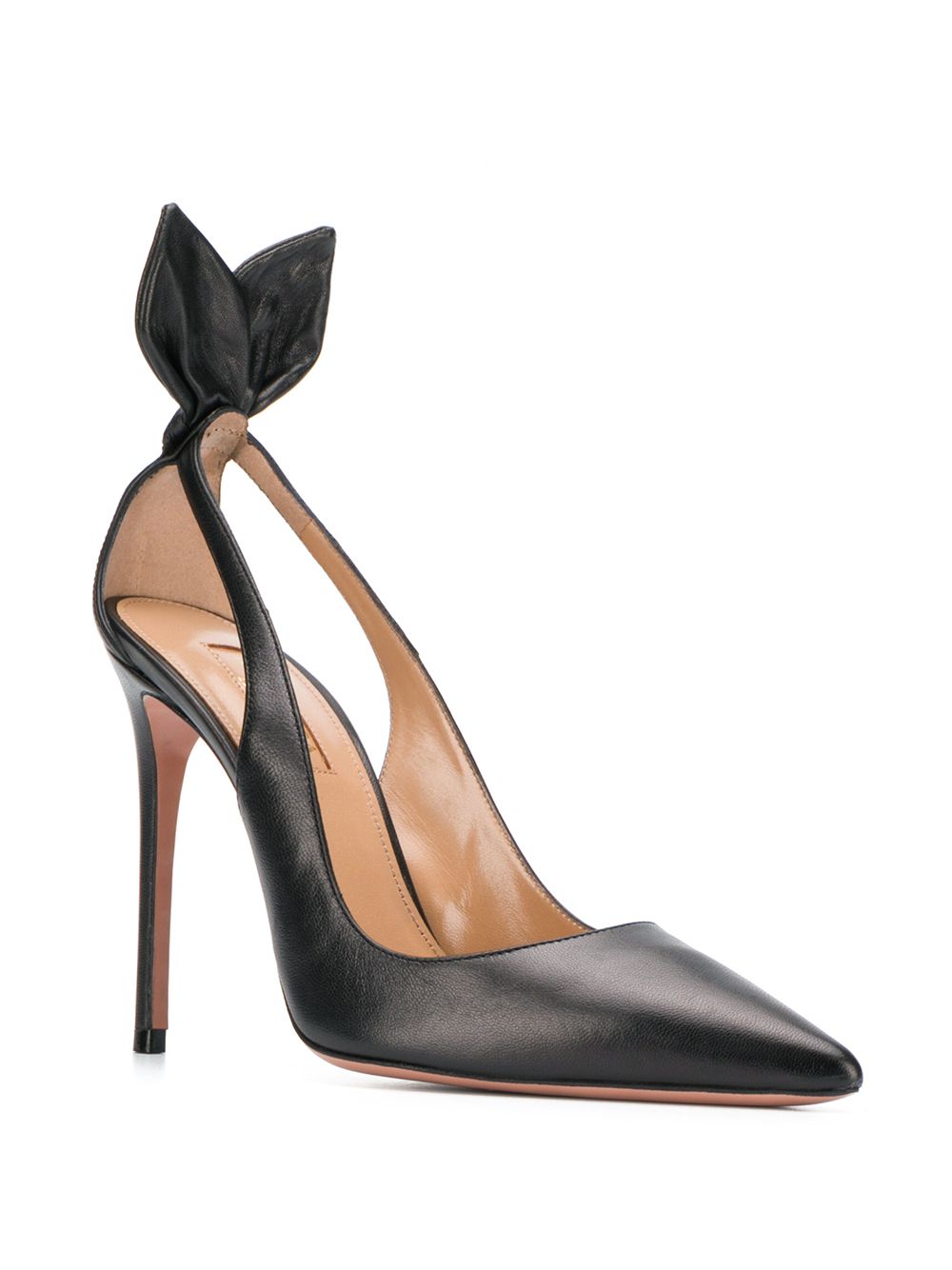 Décolleté con tacco alto deneuve in nero Aquazzura - donna 