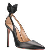 Décolleté con tacco alto deneuve in nero Aquazzura - donna 