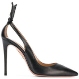 Décolleté con tacco alto deneuve in nero Aquazzura - donna 