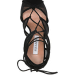 Sandali a tacco alto fatal in nero Aquazzura - donna 