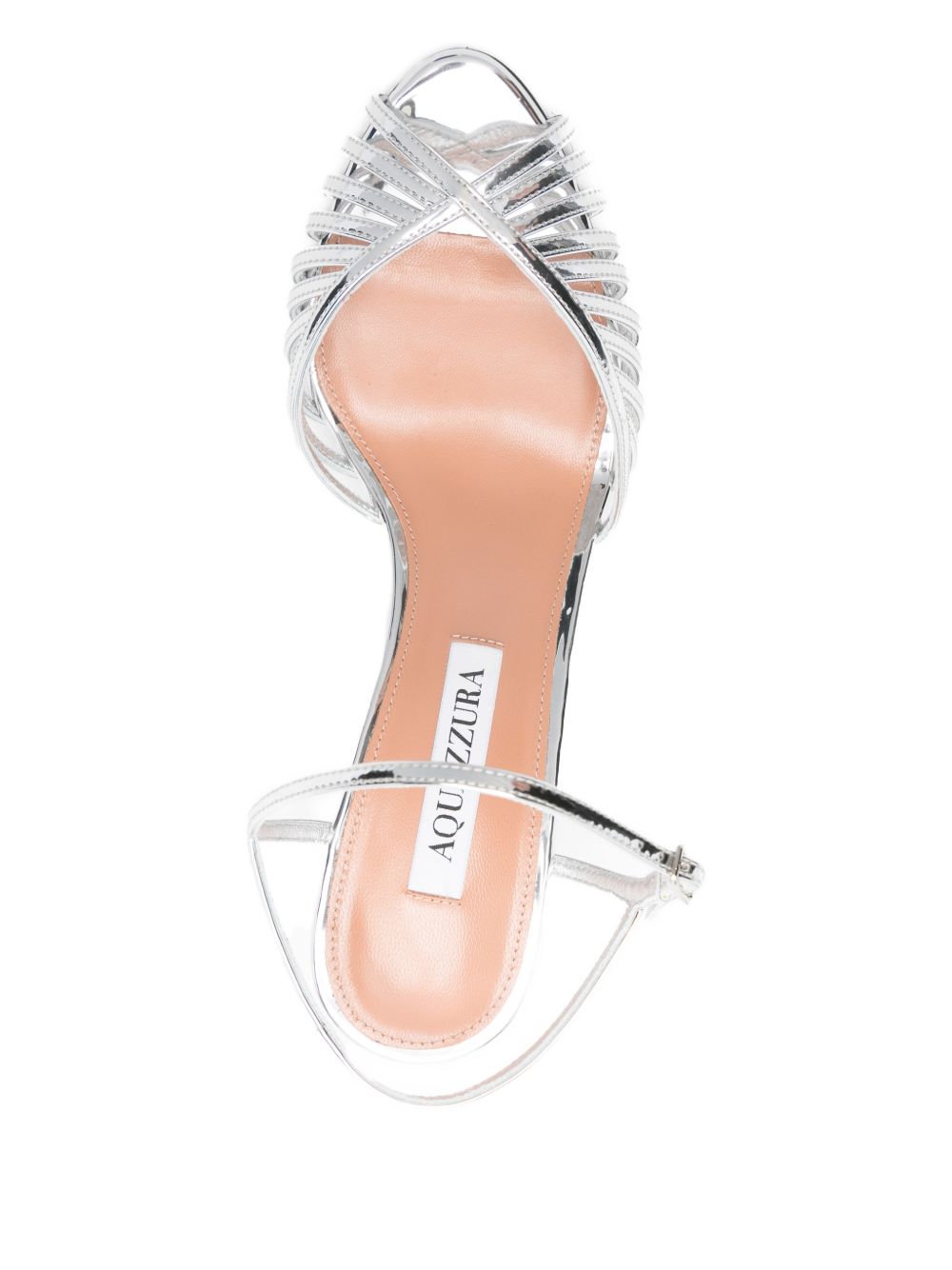 Sandali a tacco alto hold me in argento Aquazzura - donna 