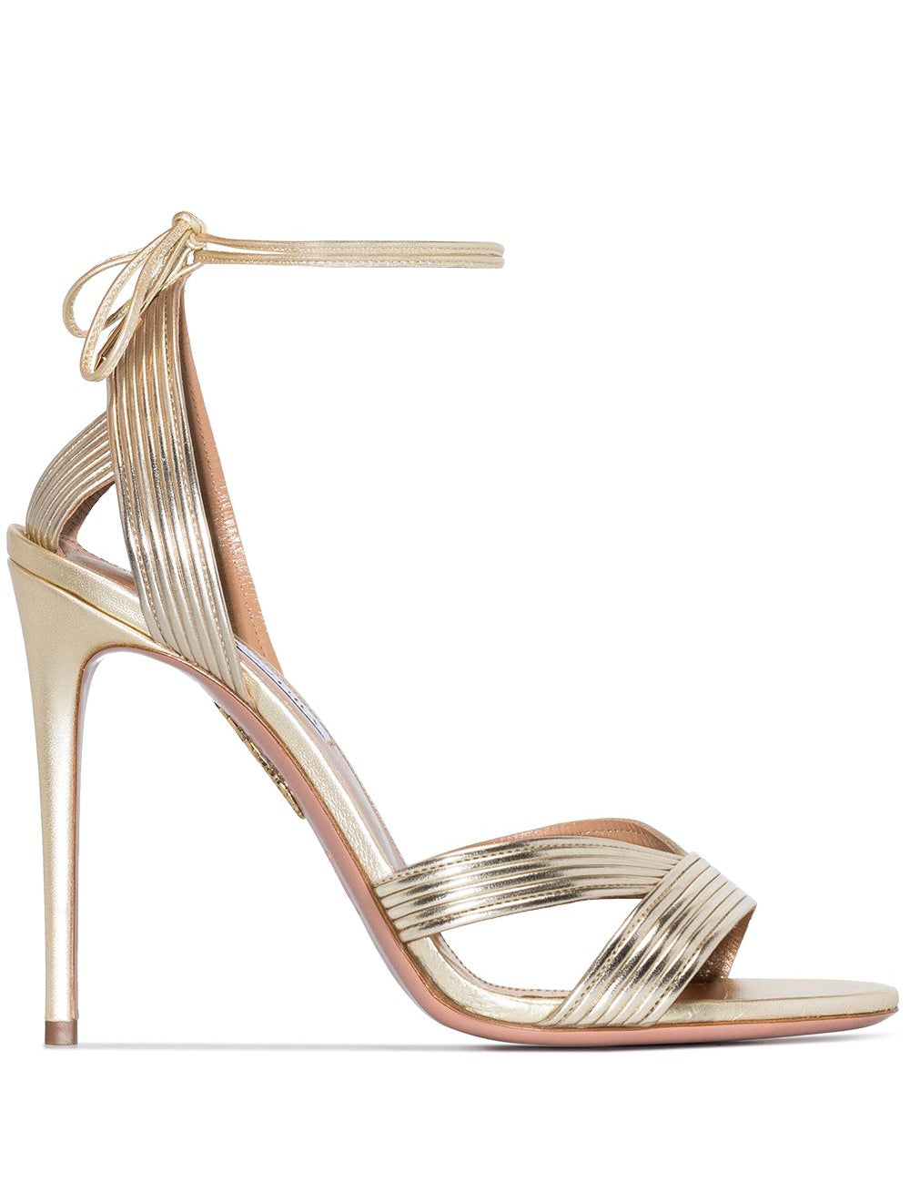 Sandali ari in oro Aquazzura - donna 