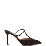 Mules a punta sorbonne in marrone Aquazzura - donna 