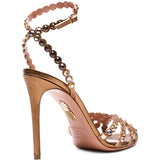 Sandali tequila in oro Aquazzura - donna 