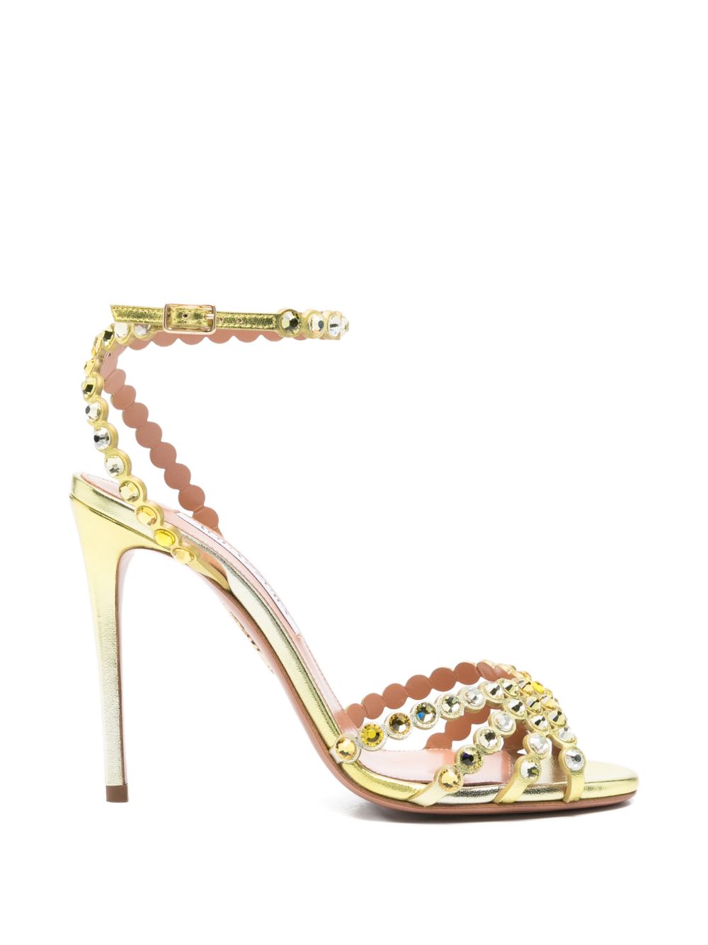 Sandali tequila in oro Aquazzura - donna 