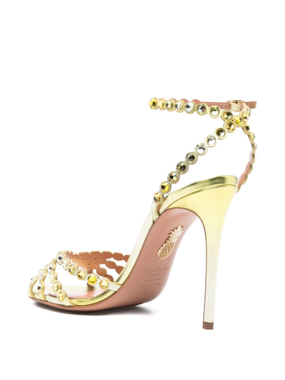 Sandali tequila in oro Aquazzura - donna 