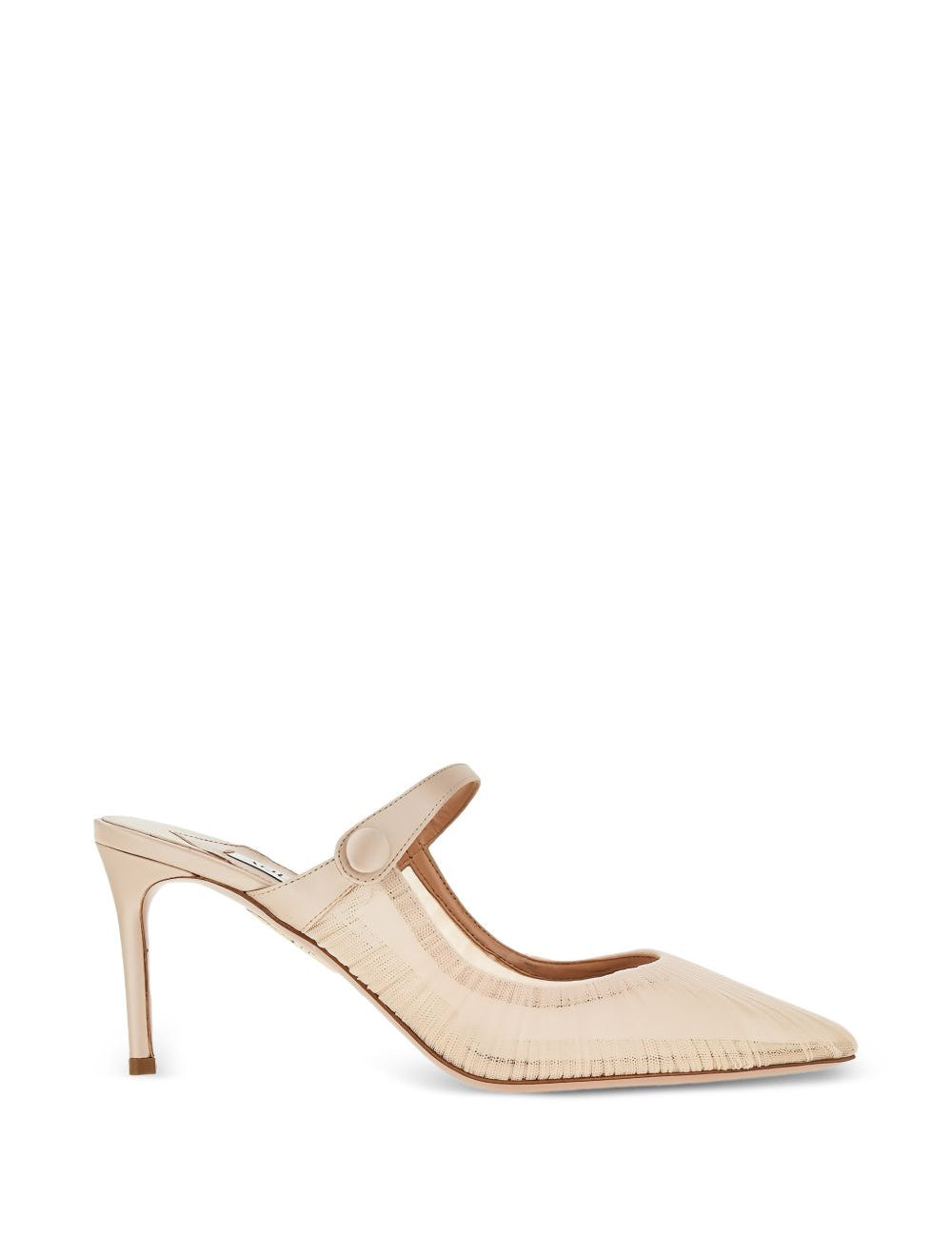 Mules in voile plissettato in rosa Aquazzura - donna 