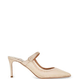 Mules in voile plissettato in rosa Aquazzura - donna 