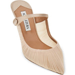 Mules in voile plissettato in rosa Aquazzura - donna 