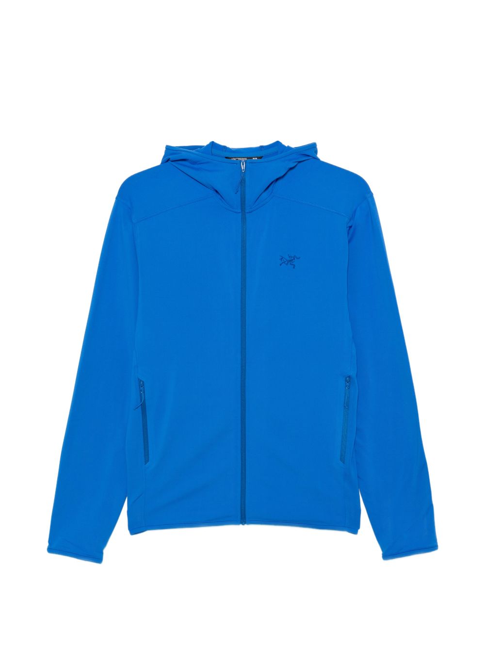 Felpa con zip e logo Kyanite ricamato in blu Arc'teryx - uomo 