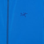Felpa con zip e logo Kyanite ricamato in blu Arc'teryx - uomo 