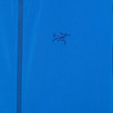 Felpa con zip e logo Kyanite ricamato in blu Arc'teryx - uomo 