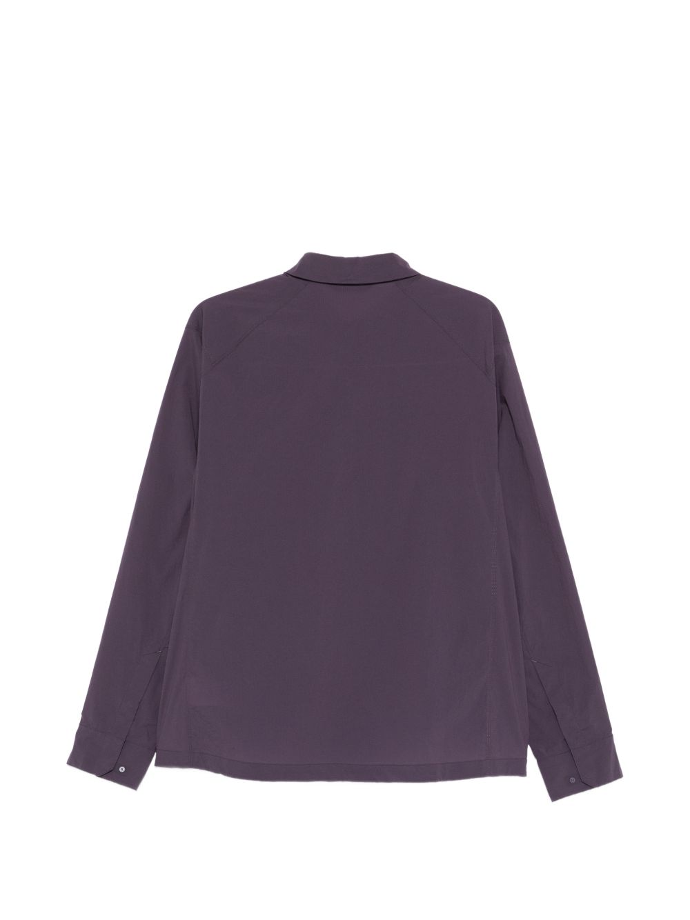 Giacca camicia con tasca con zip e logo ricamato in viola Arc'teryx - uomo 