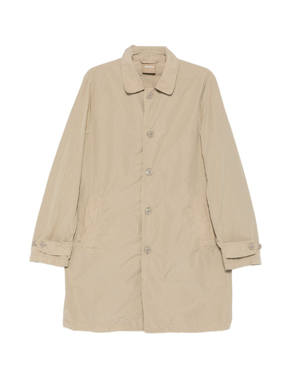 Cappotto con bottoni Lemon in beige Aspesi - uomo 