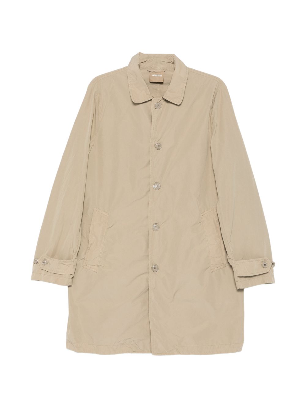 Cappotto con bottoni Lemon in beige Aspesi - uomo 