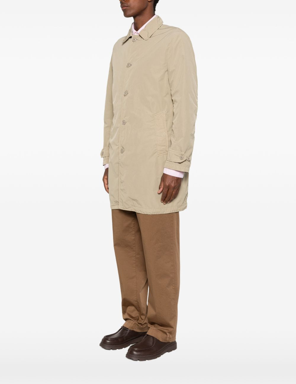 Cappotto con bottoni Lemon in beige Aspesi - uomo 
