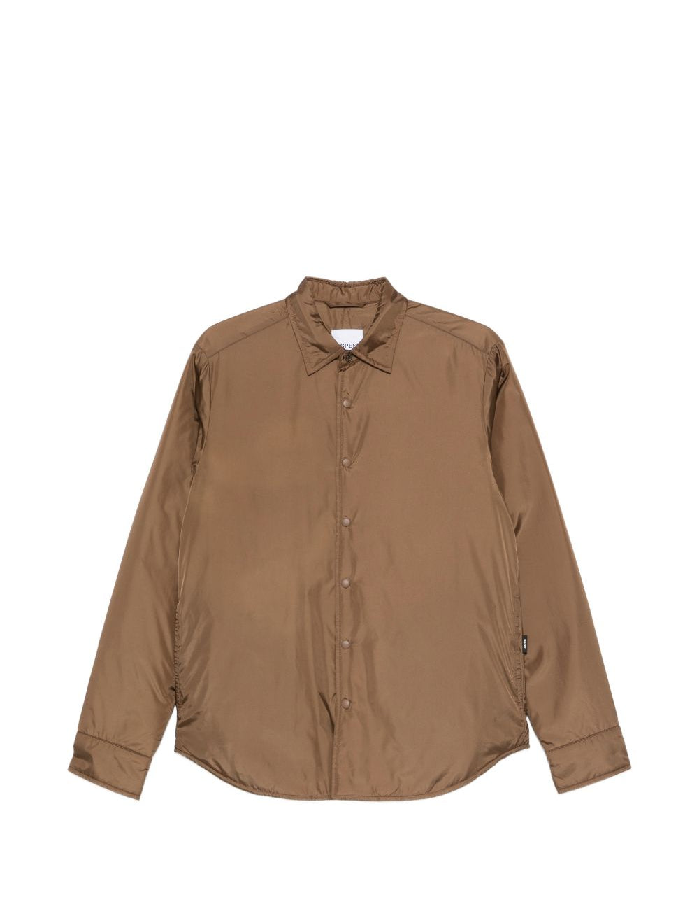 Camicia imbottita con chiusura a pressione in marrone Aspesi - uomo 