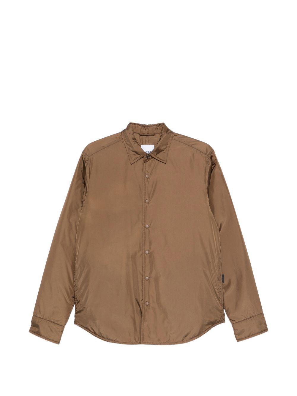 Camicia imbottita con chiusura a pressione in marrone Aspesi - uomo 