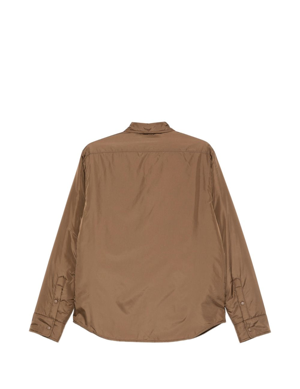 Camicia imbottita con chiusura a pressione in marrone Aspesi - uomo 