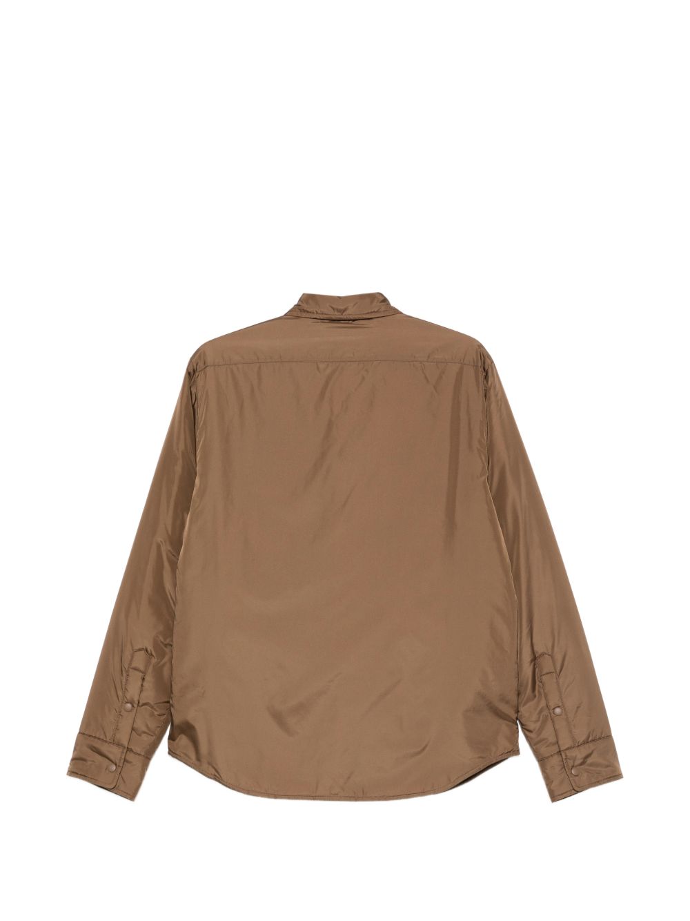 Camicia imbottita con chiusura a pressione in marrone Aspesi - uomo 