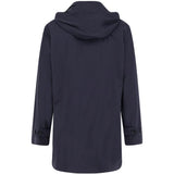 Cappotto impermeabile con cappuccio rimovibile in blu Aspesi - uomo 