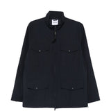 Giacca con zip e tasche sul petto in blu Aspesi - uomo 