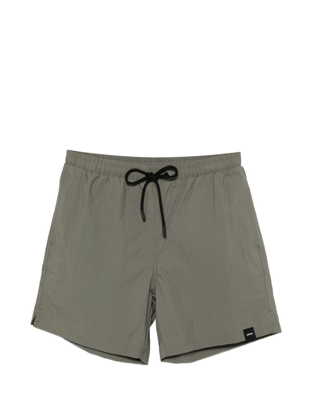 Costume da bagno con coulisse in vita e patch con logo in grigio Aspesi - uomo 