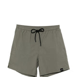 Costume da bagno con coulisse in vita e patch con logo in grigio Aspesi - uomo 
