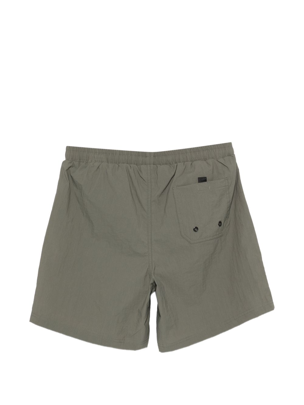 Costume da bagno con coulisse in vita e patch con logo in grigio Aspesi - uomo 