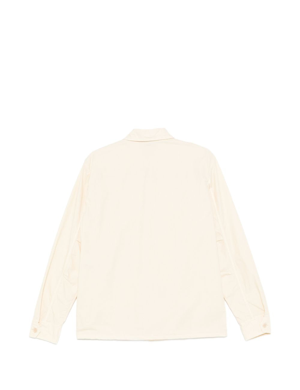 Camicia con patch logo e epaulette in avorio Aspesi - uomo 