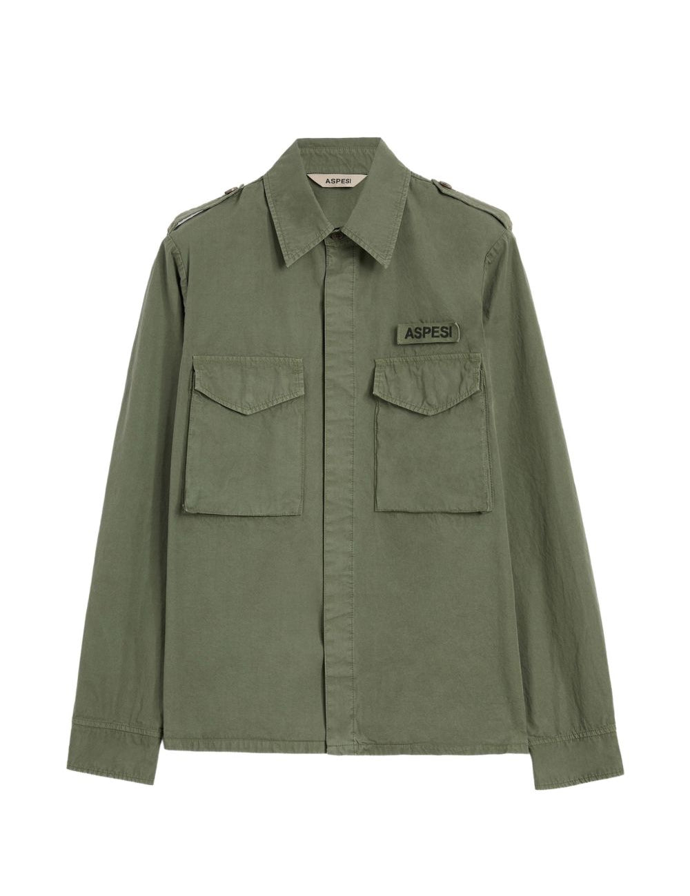 Camicia con tasche in verde Aspesi - uomo 