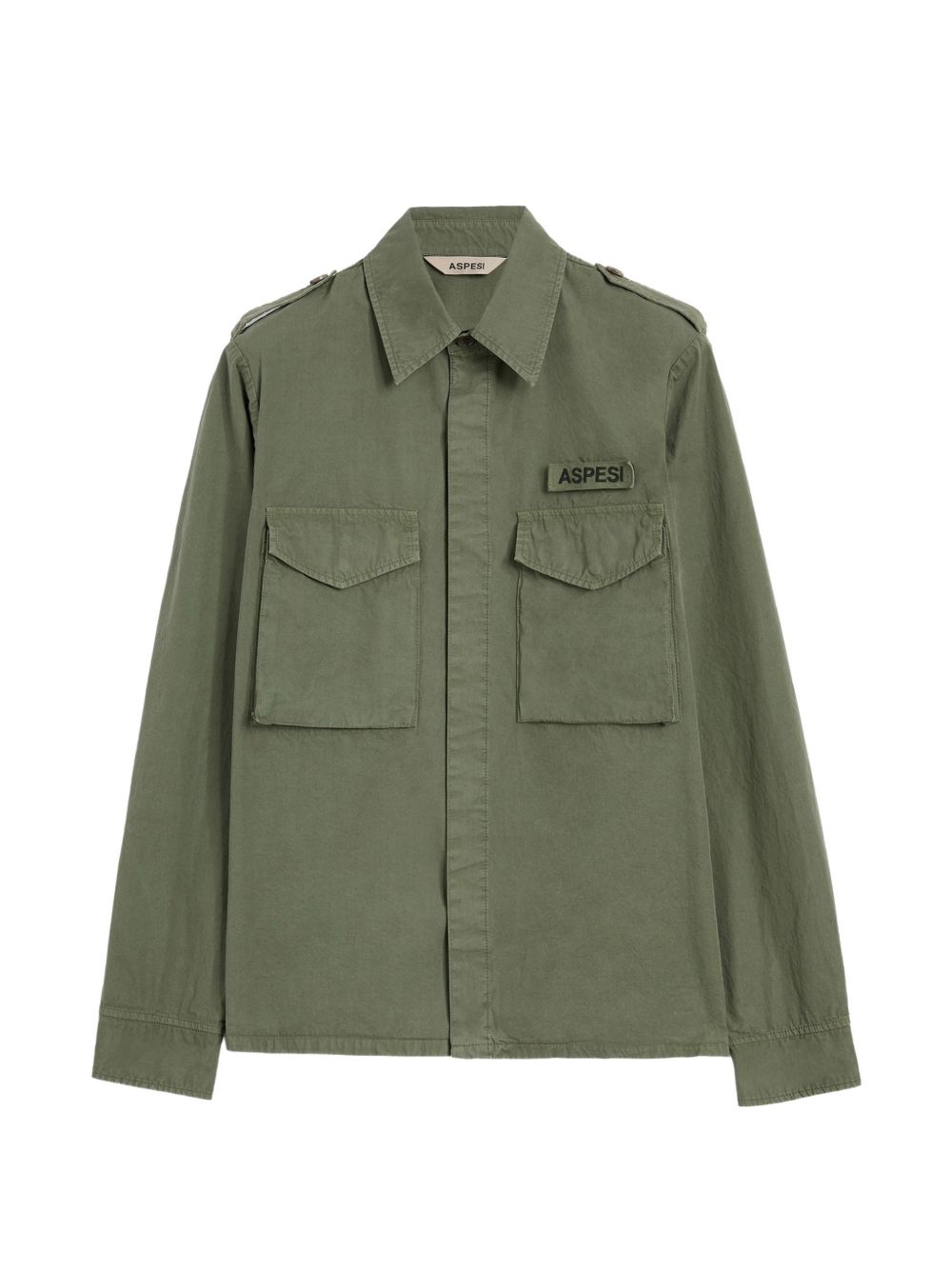 Camicia con tasche in verde Aspesi - uomo 
