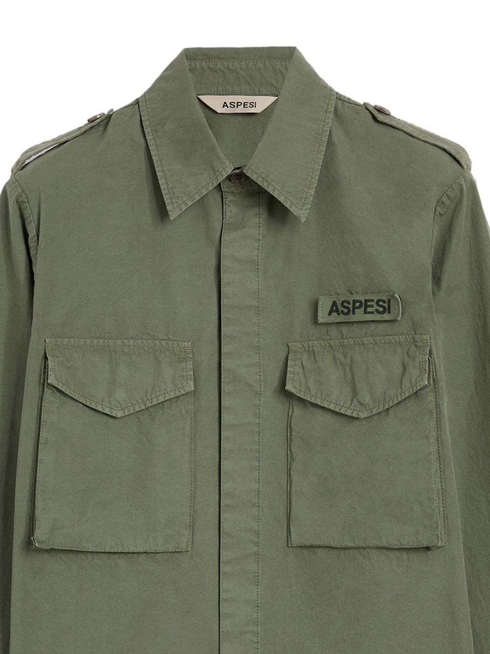 Camicia con tasche in verde Aspesi - uomo 