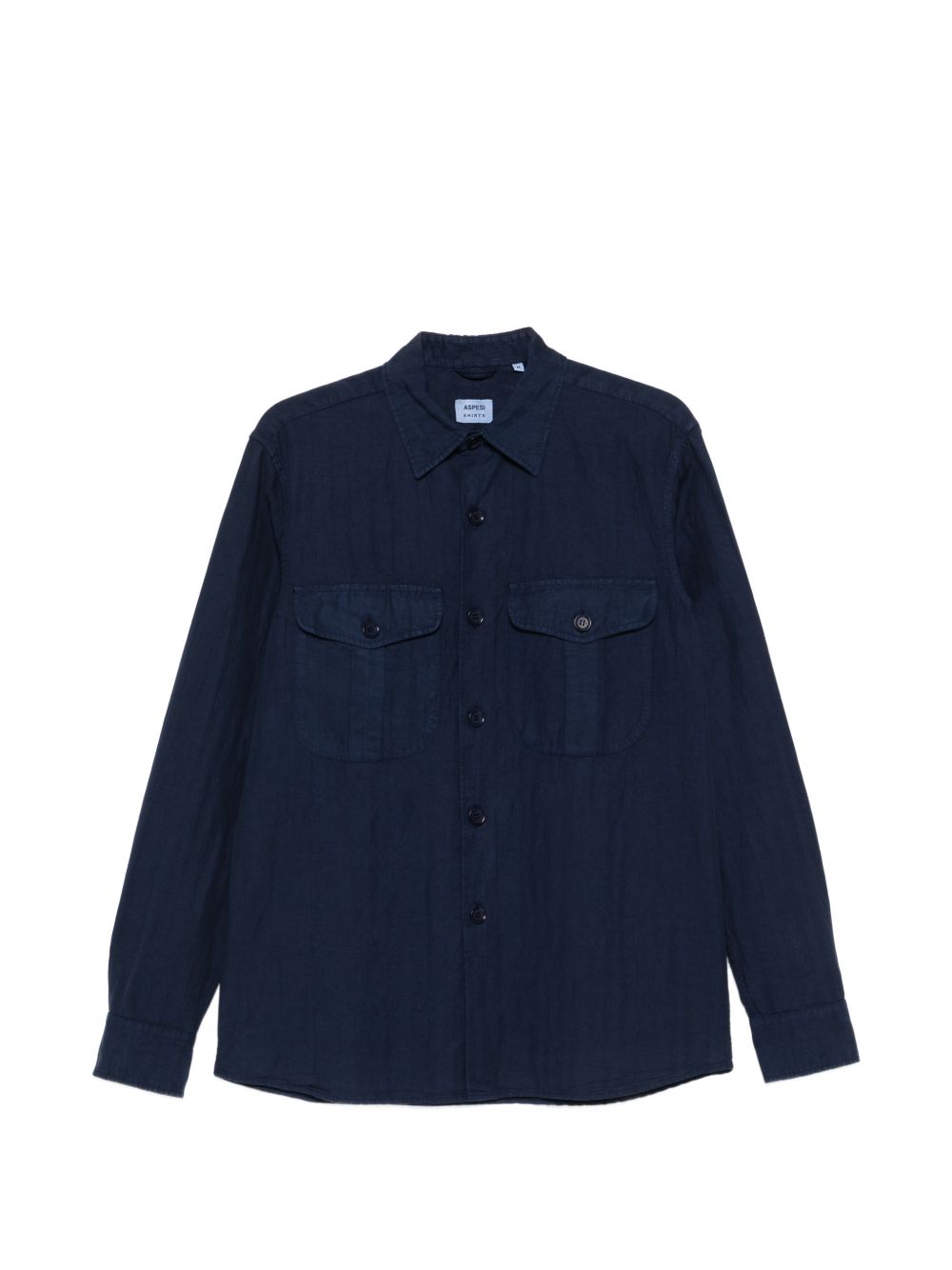 Camicia con tasca con patta in blu Aspesi - uomo 