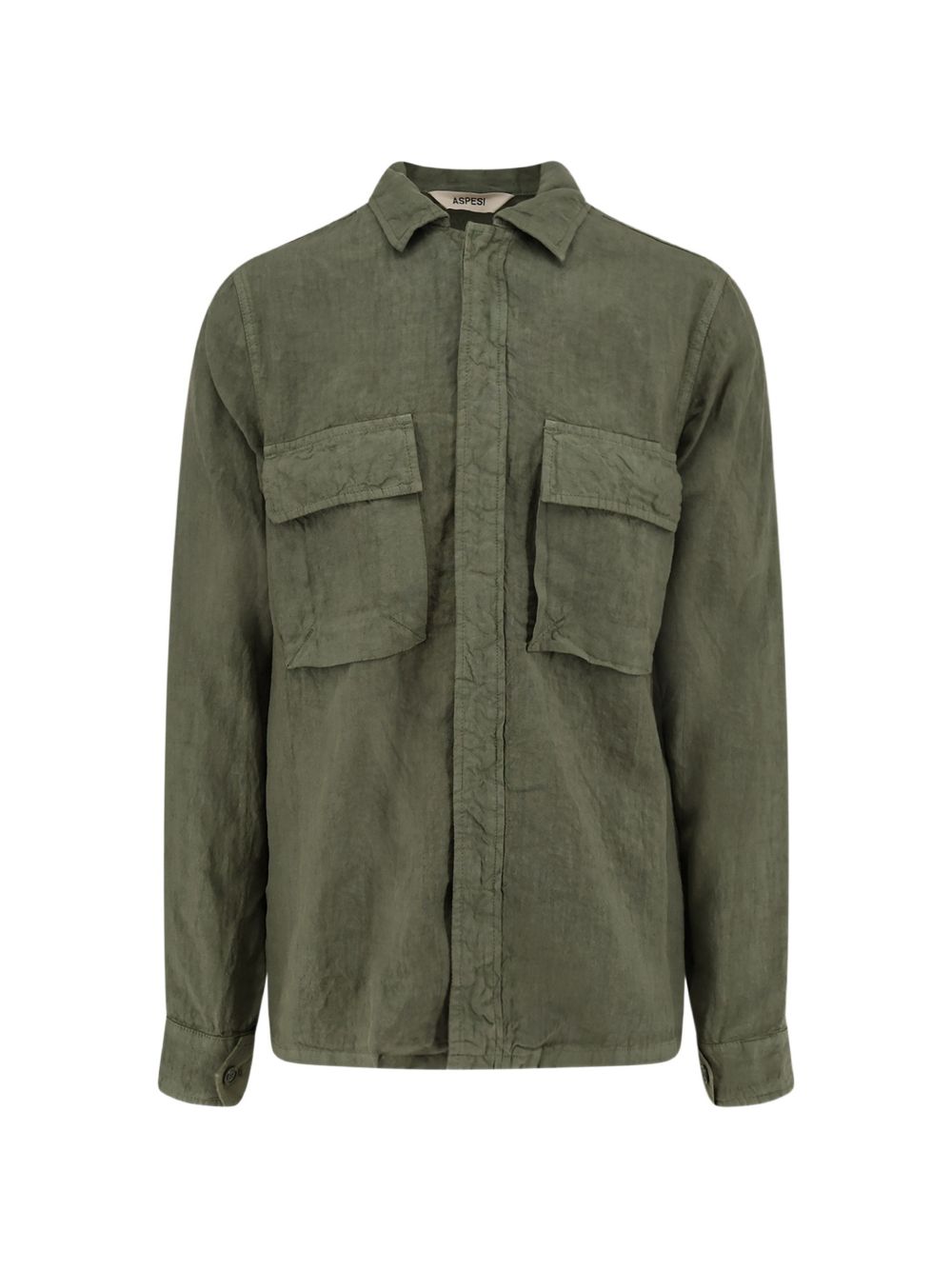 Camicia con tasche in verde Aspesi - uomo 