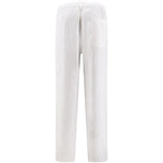 Pantaloni in lino ventura in bianco Aspesi - uomo 