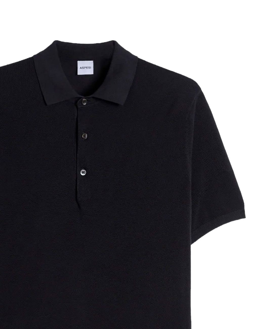 Polo con bottoni in blu Aspesi - uomo 