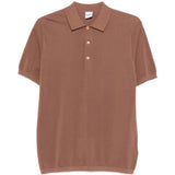 Polo con bottoni in marrone Aspesi - uomo 