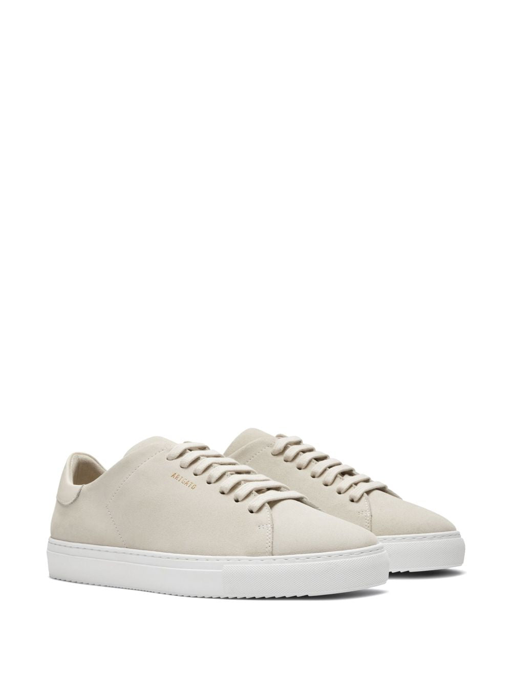 Sneakers in pelle scamosciata con stampa logo in bianco Axel arigato - uomo 