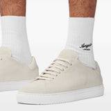 Sneakers in pelle scamosciata con stampa logo in bianco Axel arigato - uomo 