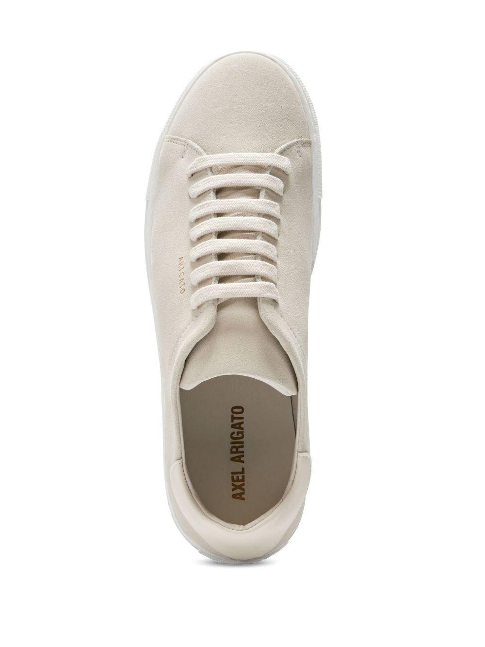 Sneakers in pelle scamosciata con stampa logo in bianco Axel arigato - uomo 